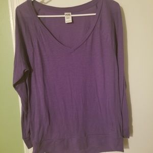Pink Victoria Secret long sleeve shirt